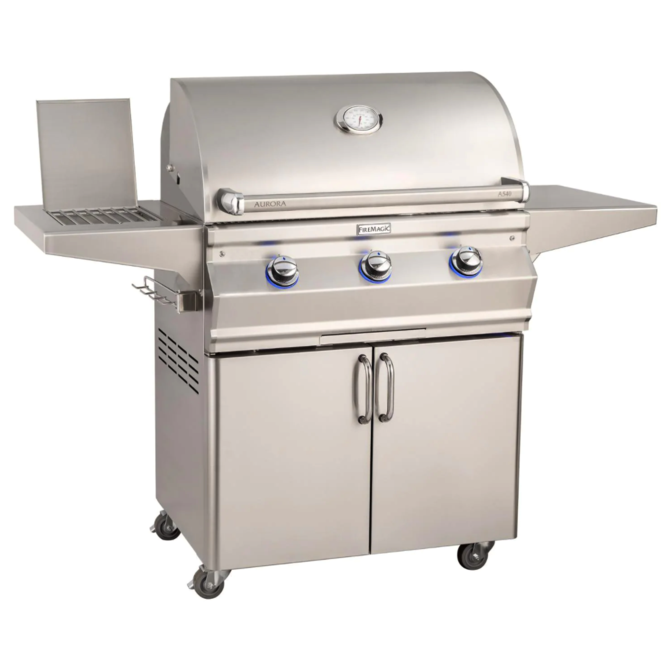 Fire Magic Aurora A540S 30-Inch Propane Gas Grill With One Infrared Burner, Side Burner, And Analog Thermometer - A540S-7LAP-62 - Fire Magic Grills