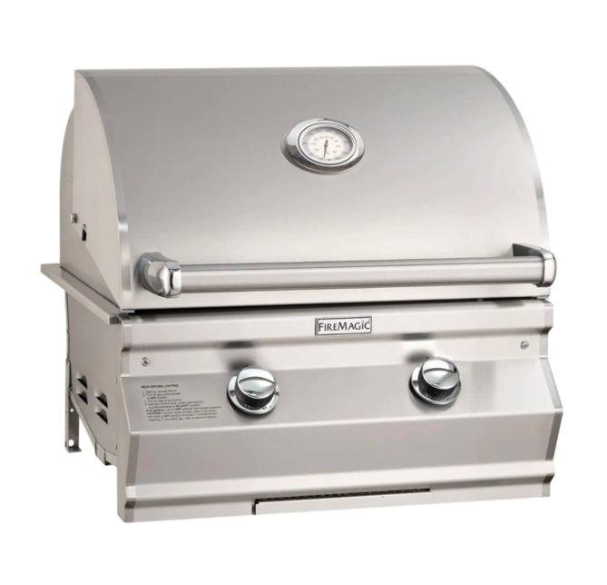 Fire Magic Choice Multi-User CM430I 24-Inch Built-In Natural Gas Grill With Analog Thermometer - CM430I-RT1N - Fire Magic Grills