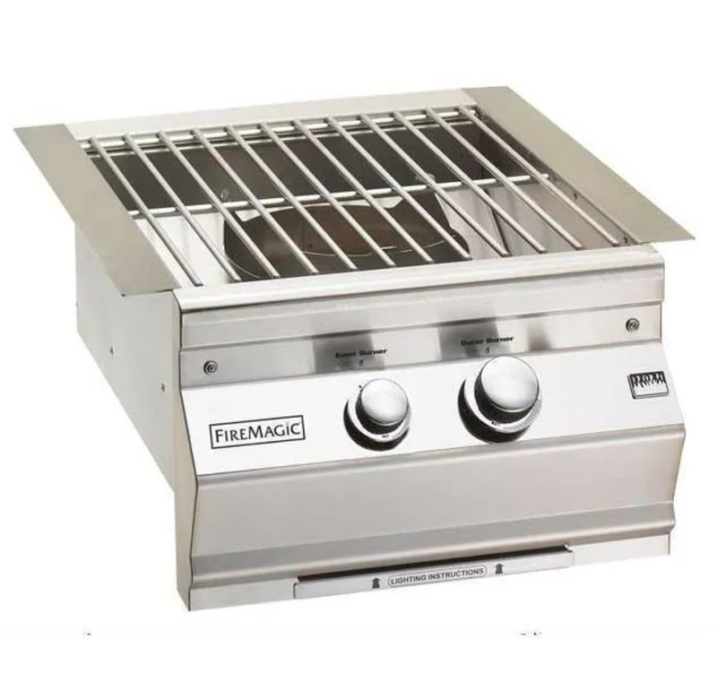 Fire Magic Classic Built-In Natural Gas Power Burner W/ Stainless Steel Grid - 19-KB1N-0 - Fire Magic Grills