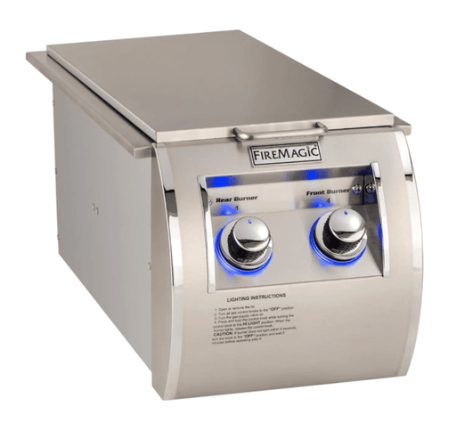Fire Magic Echelon Diamond Built-In Natural Gas Double Side Burner - 32815