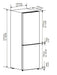FORNO 24" Bottom Mounted No Frost Refrigerator in Stainless Steel, 11.1 cu.ft - FFFFD1948-24RS