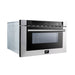 Forno 4-Piece Appliance Package - 36-Inch Electric Range, French Door Refrigerator, Dishwasher, and Microwave Drawer in Stainless Steel