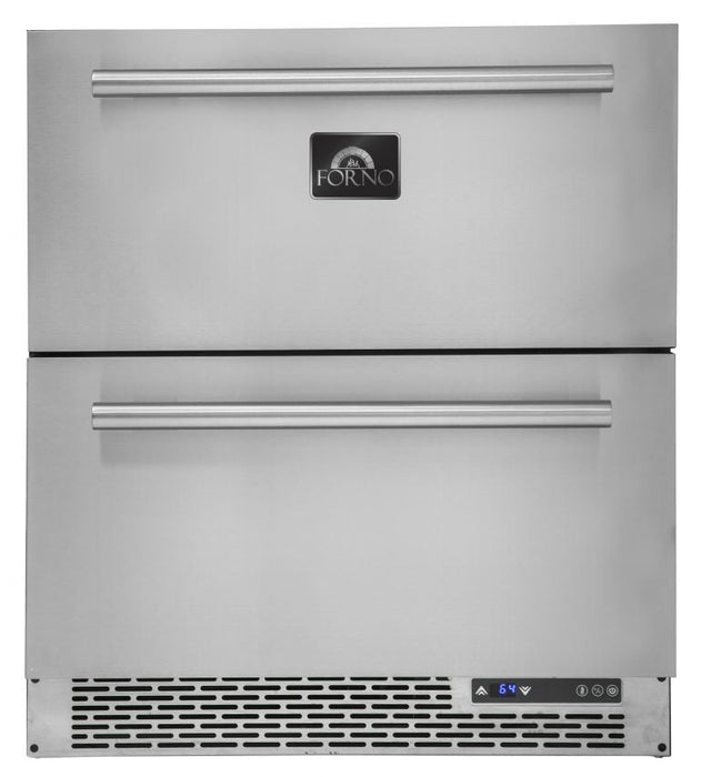 FORNO  30” Cologne Stainless Steel Drawer Freeze 3.64 cu ft With Ice Maker - FDRBI1876-30s - PrimeFair