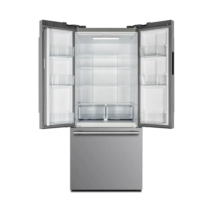 FORNO 31 Inch 17.5 cu ft French Door Refrigerator with Ice Maker in Stainless Steel - FFFFD1974-31SB