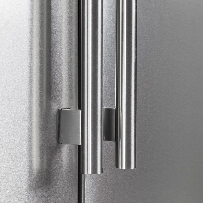 FORNO Salerno 33" Side by Side Built-in Refrigerator 15.6 cu.ft in Stainless Steel - FFRBI1805-33SB