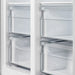 FORNO Salerno 33" Side by Side Built-in Refrigerator 15.6 cu.ft in Stainless Steel with Built-in Style Grille Trim Kit - FFRBI1805-37SG