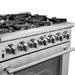 Forno 2-Piece Appliance Package - 36-Inch Gas Range & 60-Inch Pro-Style Refrigerator in Stainless Steel