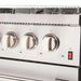 Forno 2-Piece Appliance Package - 48-Inch Dual Fuel Range & 60-Inch Pro-Style Refrigerator in Stainless Steel