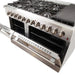 Forno 2-Piece Appliance Package - 48-Inch Dual Fuel Range & 60-Inch Pro-Style Refrigerator in Stainless Steel