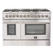 Forno 2-Piece Appliance Package - 48-Inch Dual Fuel Range & 60-Inch Pro-Style Refrigerator in Stainless Steel