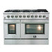 Forno 2-Piece Appliance Package - 48-Inch Gas Range & 60-Inch Pro-Style Refrigerator in Stainless Steel