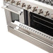 Forno 2-Piece Appliance Package - 48-Inch Gas Range & 60-Inch Pro-Style Refrigerator in Stainless Steel