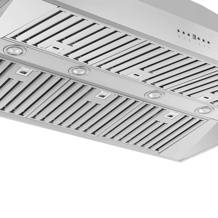 Forno 48-Inch 1200 CFM Island Range Hood in Stainless Steel