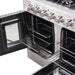 Forno 48-Inch Galiano Gas Range with 8 Gas Burners, 107,000 BTUs, & French Door Gas Oven in Stainless Steel FFSGS6444-48