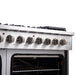 Forno 48-Inch Galiano Gas Range with 8 Gas Burners, 107,000 BTUs, & French Door Gas Oven in Stainless Steel FFSGS6444-48