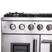 Forno 48-Inch Galiano Gas Range with 8 Gas Burners, 107,000 BTUs, & French Door Gas Oven in Stainless Steel FFSGS6444-48