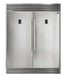 Forno 5-Piece Appliance Package - 30-Inch Gas Range, 56-Inch Pro-Style Refrigerator, Wall Mount Hood with Backsplash, Microwave Oven, & 3-Rack Dishwasher in Stainless Steel