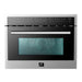 Forno 5-Piece Appliance Package - 36-Inch Gas Range, Refrigerator, Wall Mount Hood, Microwave Oven, & 3-Rack Dishwasher in Stainless Steel