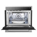 Forno 5-Piece Appliance Package - 36-Inch Gas Range, Refrigerator, Wall Mount Hood, Microwave Oven, & 3-Rack Dishwasher in Stainless Steel