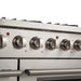 Forno 5-Piece Appliance Package - 48-Inch Gas Range, Refrigerator, Wall Mount Hood, Microwave Drawer, & 3-Rack Dishwasher in Stainless Steel