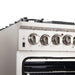 Forno 2-Piece Pro Appliance Package - 30-Inch Gas Range & Wall Mount Hood in Stainless Steel