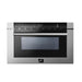 Forno 5-Piece Pro Appliance Package - 36-Inch Dual Fuel Range, Refrigerator, Wall Mount Hood, Microwave Drawer, & 3-Rack Dishwasher in Stainless Steel