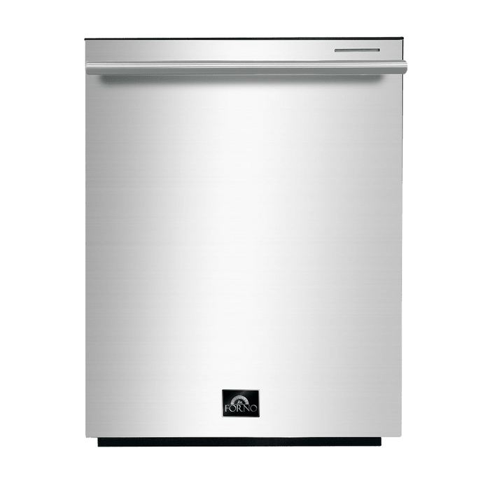 Forno Appliance Package - 36 Inch Dual Fuel Range, Wall Mount Range Hood, Microwave Drawer, Dishwasher, AP-FFSGS6156-36-6