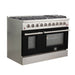FORNO Vittorio - Gold Professional 48" Freestanding Colored Door Gas Range FFSGS6244-48RED