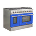 FORNO Vittorio - Gold Professional 48" Freestanding Colored Door Gas Range FFSGS6244-48RED
