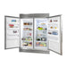 Forno 2-Piece Appliance Package - 48-Inch Dual Fuel Range & 60-Inch Pro-Style Refrigerator in Stainless Steel