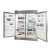 Forno 2-Piece Appliance Package - 36-Inch Gas Range & 60-Inch Pro-Style Refrigerator in Stainless Steel