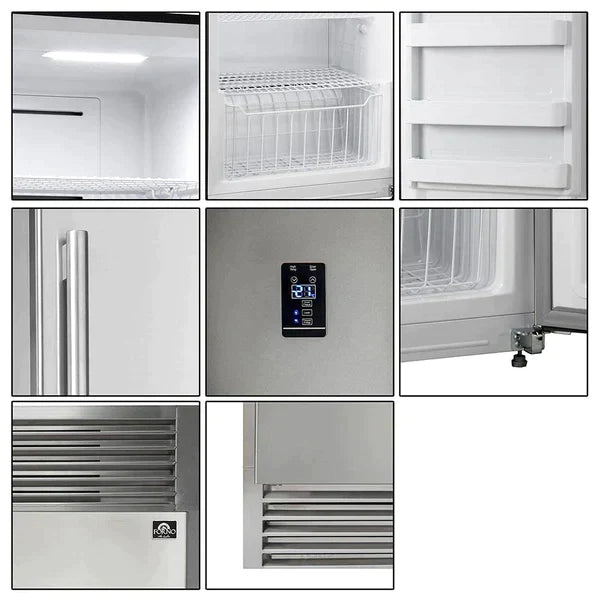 Forno 2-Piece Appliance Package - 36-Inch Gas Range & 60-Inch Pro-Style Refrigerator in Stainless Steel