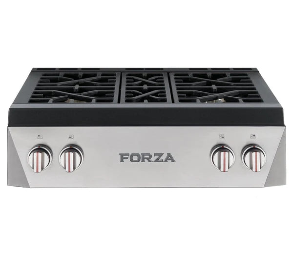 Forza 30" Professional Rangetop in Stainless Steel - FRT304GN