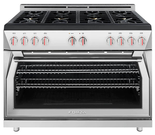 Forza 48" 7.8 cu. ft. Stainless Steel Pro-Style Gas Range - FR488GN