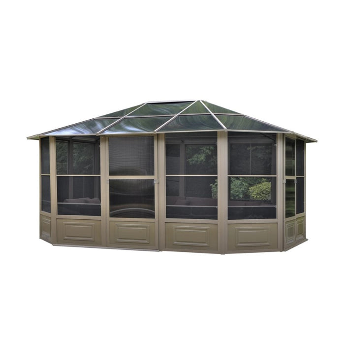 Gazebo Penguin Florence Solarium 12 Ft. x 15 Ft. in Sand 41215-12