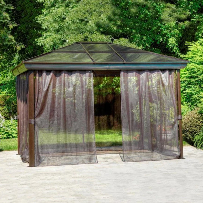 Gazebo Penguin Venus Gazebo 10 Ft x 10 Ft Brown 43200-22