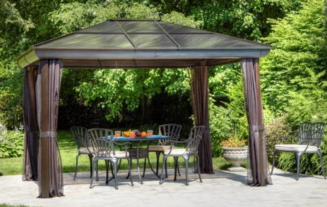 Gazebo Penguin Venus Gazebo 10 Ft. x 12 Ft. in Brown 43202-22