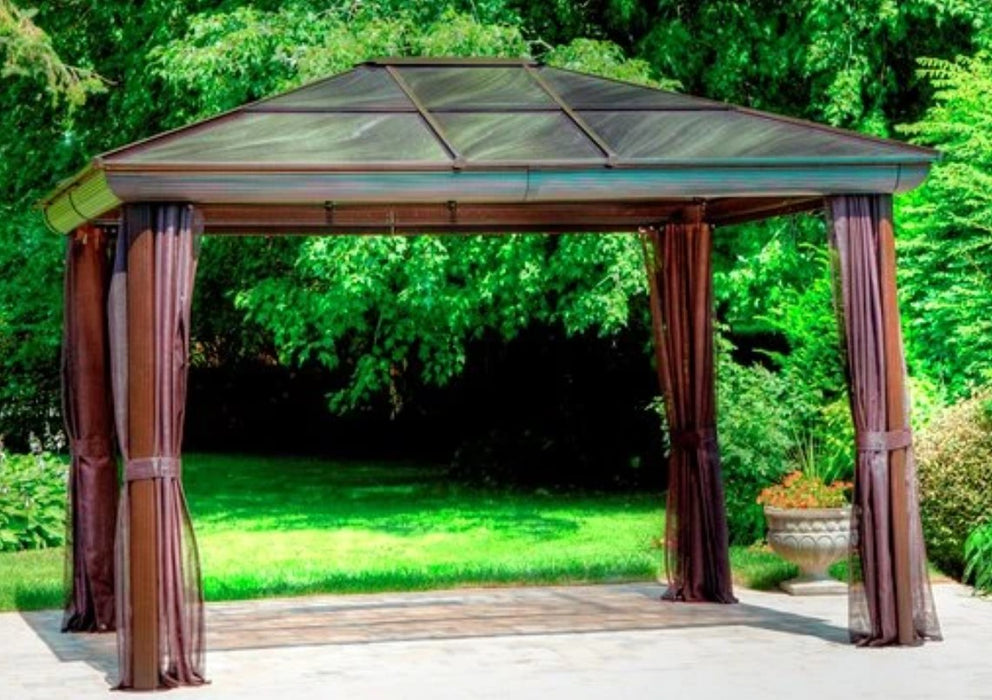 Gazebo Penguin Venus Gazebo 10 Ft. x 14 Ft. in Brown 43204-22