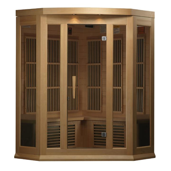 Golden Designs Maxxus Low EMF FAR Infrared Sauna Canadian Hemlock - MX-K356-01 - PrimeFair