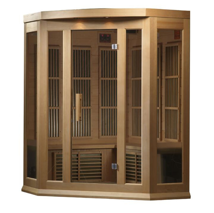 Golden Designs Maxxus Low EMF FAR Infrared Sauna Canadian Hemlock - MX-K356-01 - PrimeFair