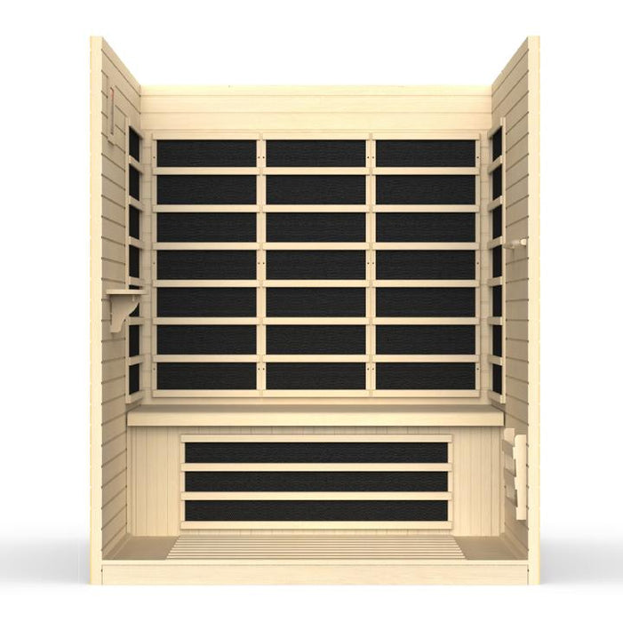 Golden Designs Dynamic Vila 3 Person Ultra Low EMF FAR Infrared Sauna - DYN-6315-02 - PrimeFair