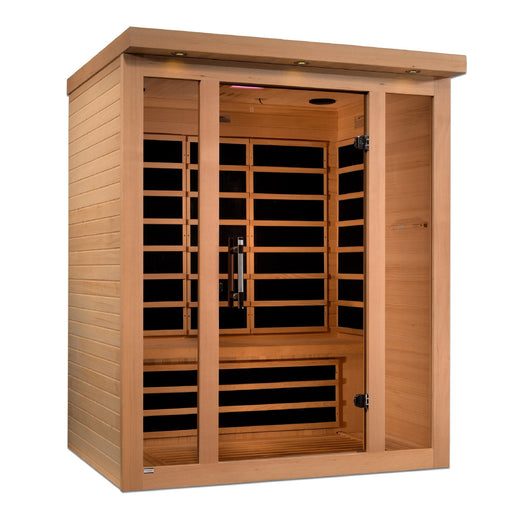 Golden Designs Dynamic Vila 3 Person Ultra Low EMF FAR Infrared Sauna - DYN-6315-02 - PrimeFair