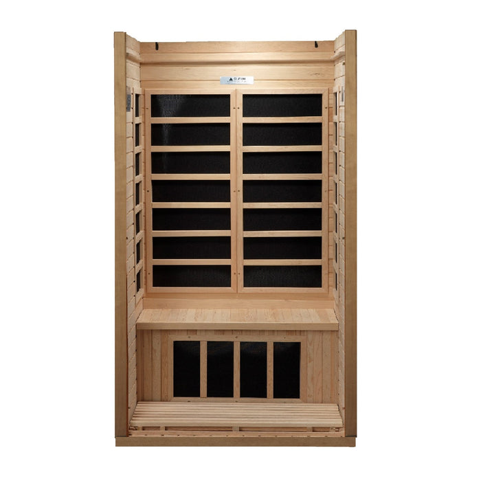 Golden Designs "Barcelona Select" 1-2 Person Low EMF Far Infrared Sauna Canadian Hemlock - GDI-6106-01