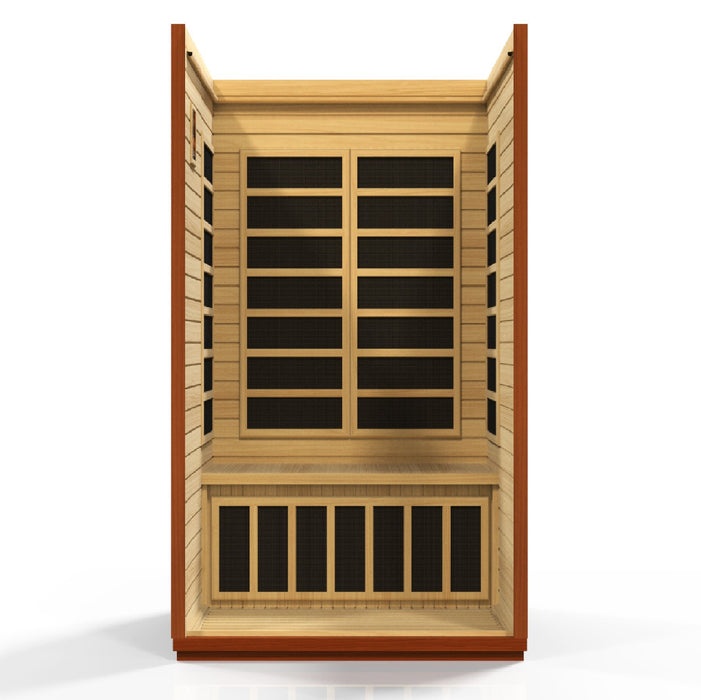 Golden Designs Dynamic 2-Person Low EMF Far Infrared Sauna San Marino Edition - DYN-6206-01