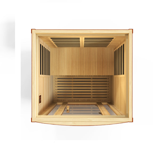 Golden Designs Dynamic 2-Person Low EMF Far Infrared Sauna San Marino Edition - DYN-6206-01