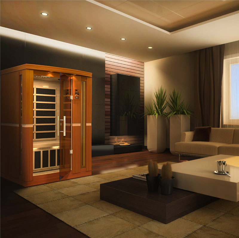 Golden Designs Dynamic 2-Person Low EMF Far Infrared Sauna Vittoria Edition - DYN-6220-01