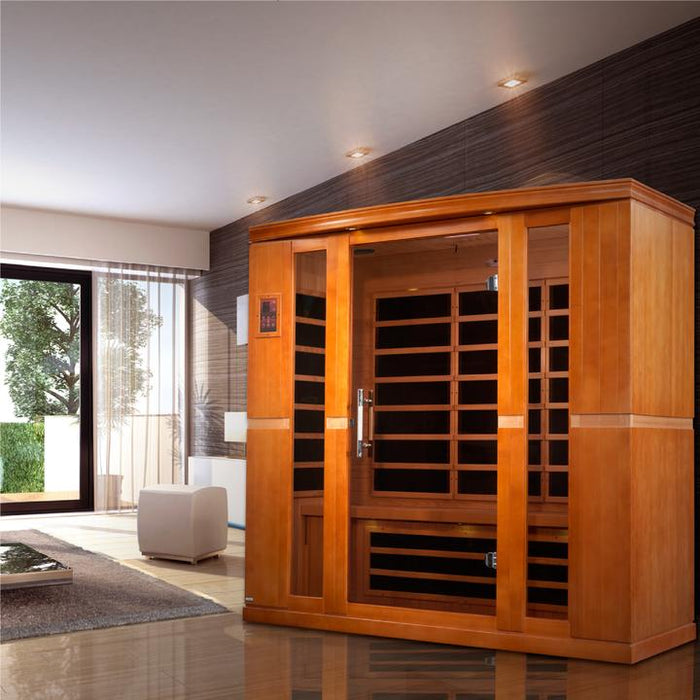 Golden Designs Dynamic 4-Person Low EMF Far Infrared Sauna Bergamo Edition - DYN-6440-01