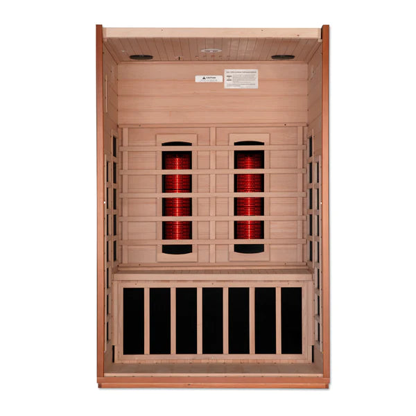 Golden Designs Dynamic Cardoba 2-Person Full Spectrum Near Zero EMF FAR Infrared Sauna - DYN-6203-02 FS