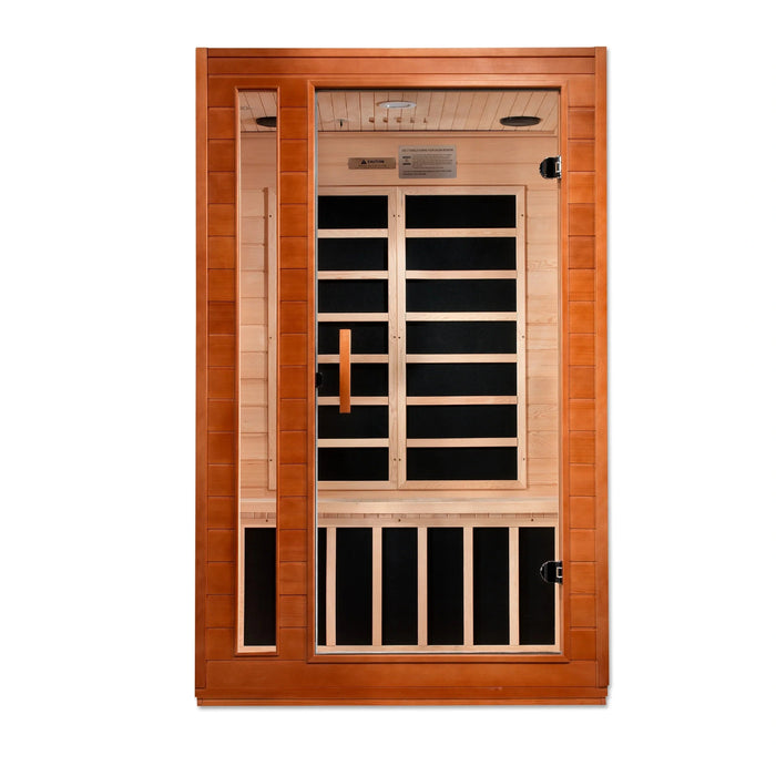 Golden Designs Dynamic Cordoba 2-person Low EMF FAR Infrared Sauna Canadian Hemlock - DYN-6203-01