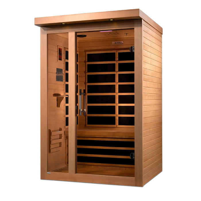 Golden Designs Llumeneres 2 Person Ultra Low EMF FAR Infrared Sauna - DYN-6215-02 - PrimeFair